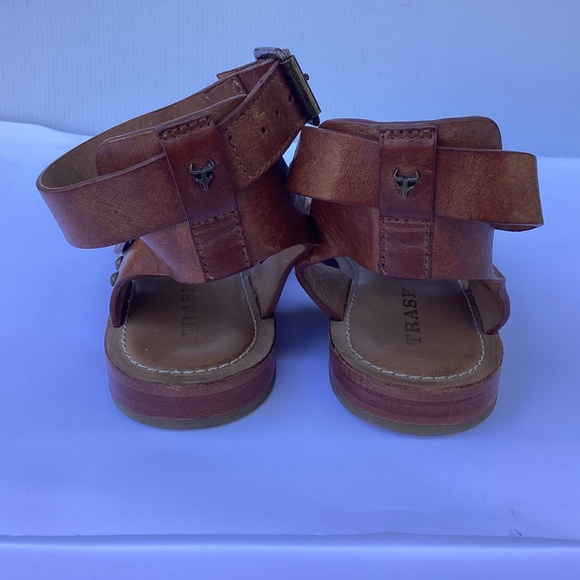 Trask Roxanne Sandals Brown Tan Leather 6.5 M - Picture 3 of 8